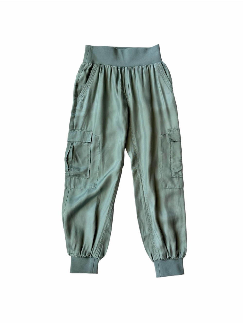 cinq a sept Giles Cargo Jogger Pant in Sage Green Size-Small
